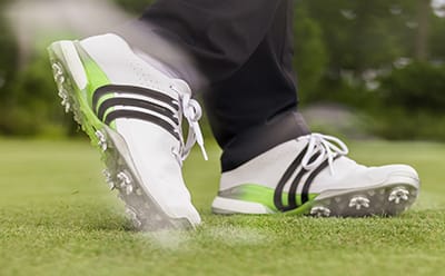 Spiked golf shoe