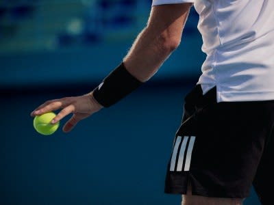 Focus of adidas wristband.