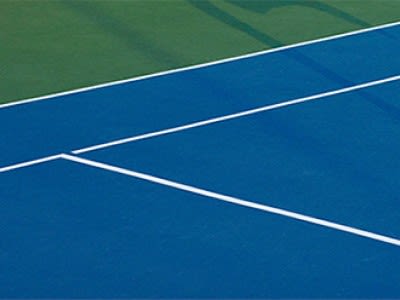 Tennis hard court.