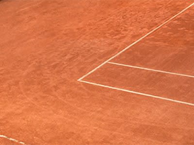 Tennis clay court.