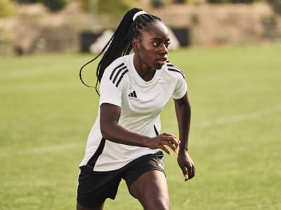 Female player during practice