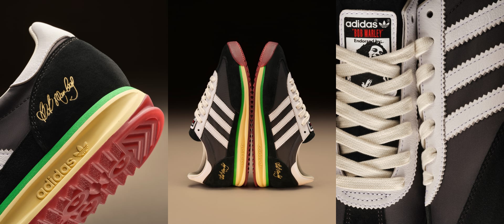 adidas Tenis SL72 Bob Marley Negro adidas Mexico