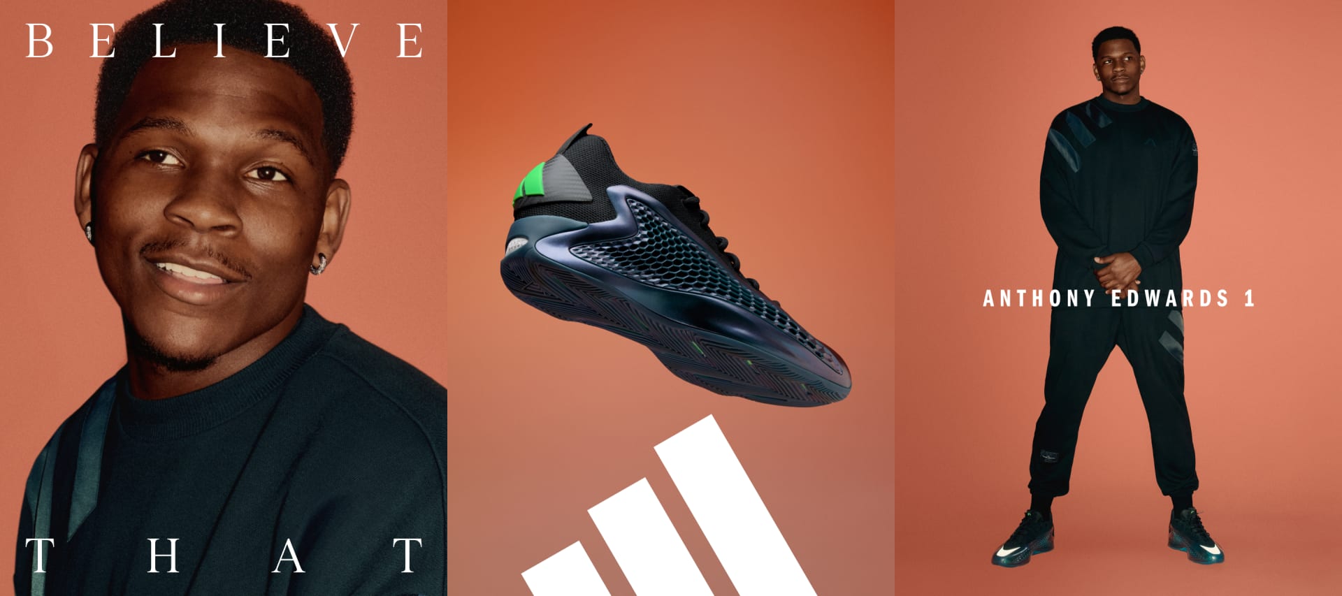 adidas Anthony Edwards 1 Low Shoes - Turquoise | Free