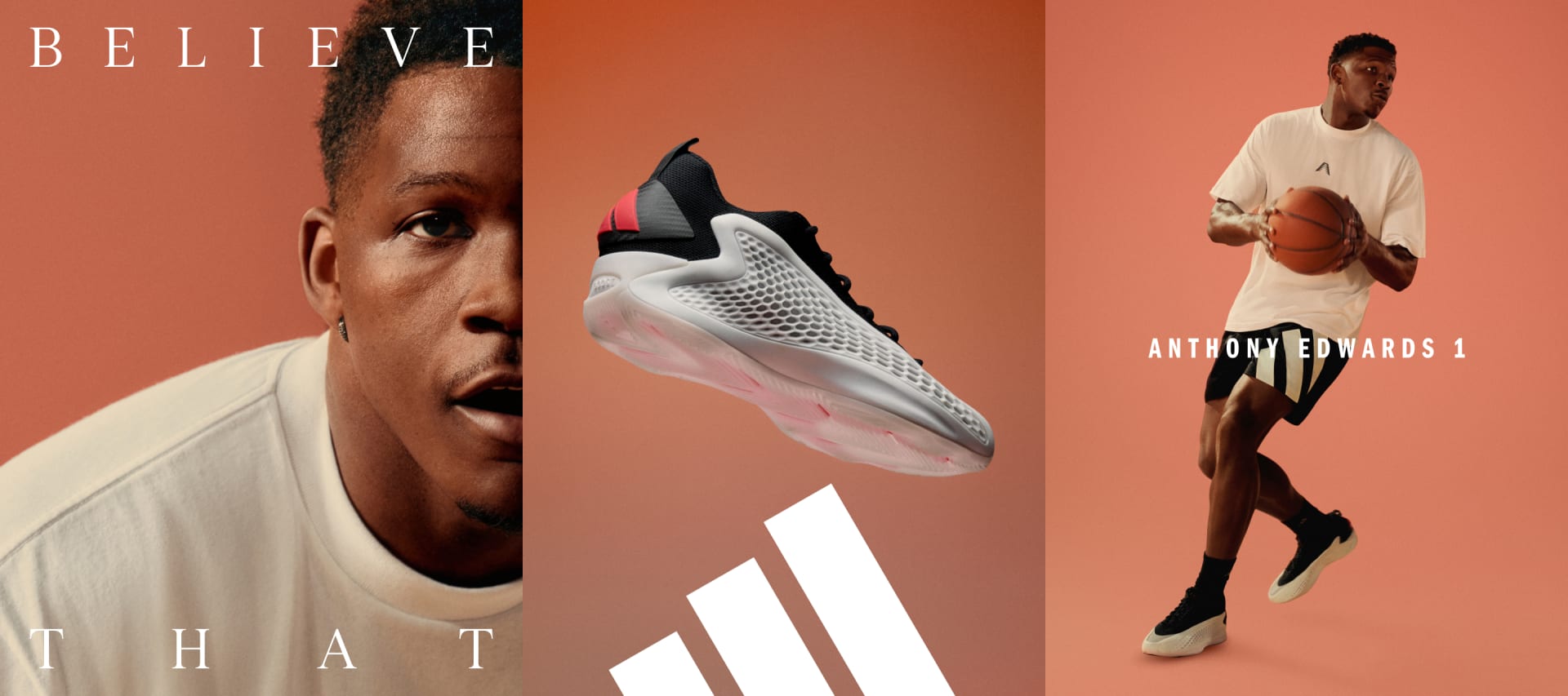 adidas Anthony Edwards 1 Low Shoes - White | Free Shipping