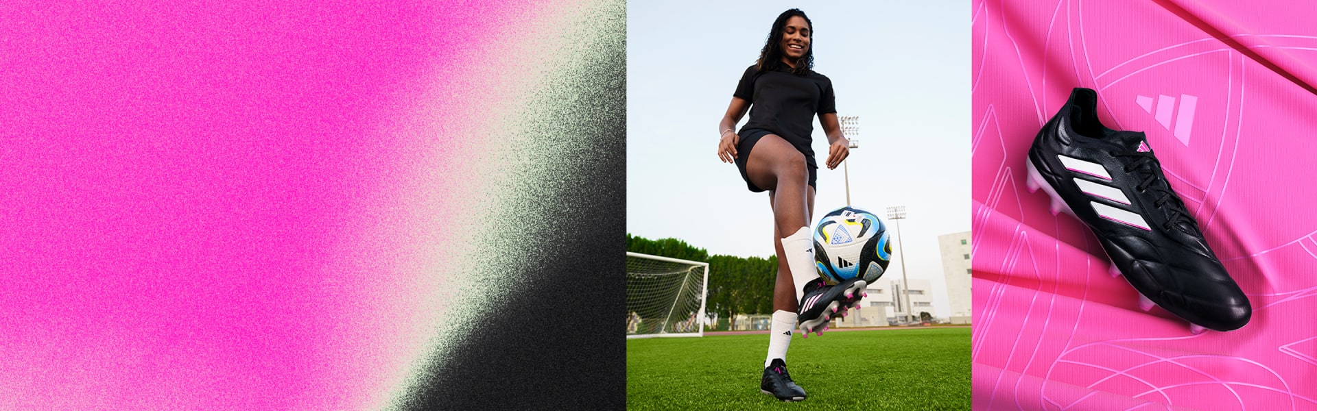 Footballer with the Copa Pure boot.