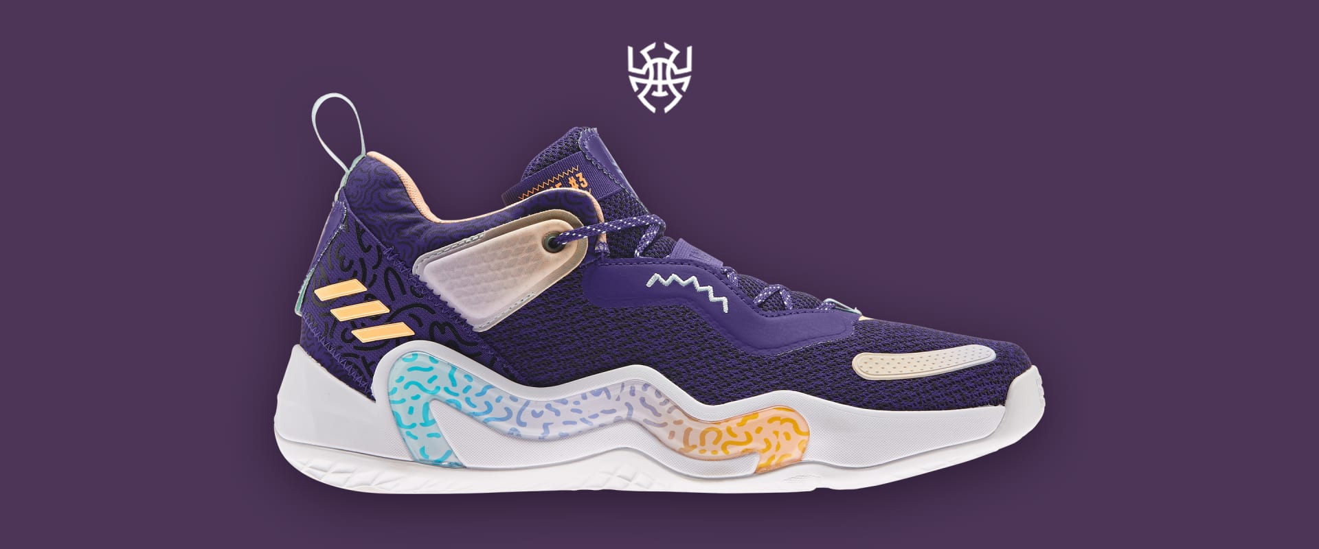 adidas Donovan Mitchell D.O.N. Issue #3 Shoes - Purple | unisex 