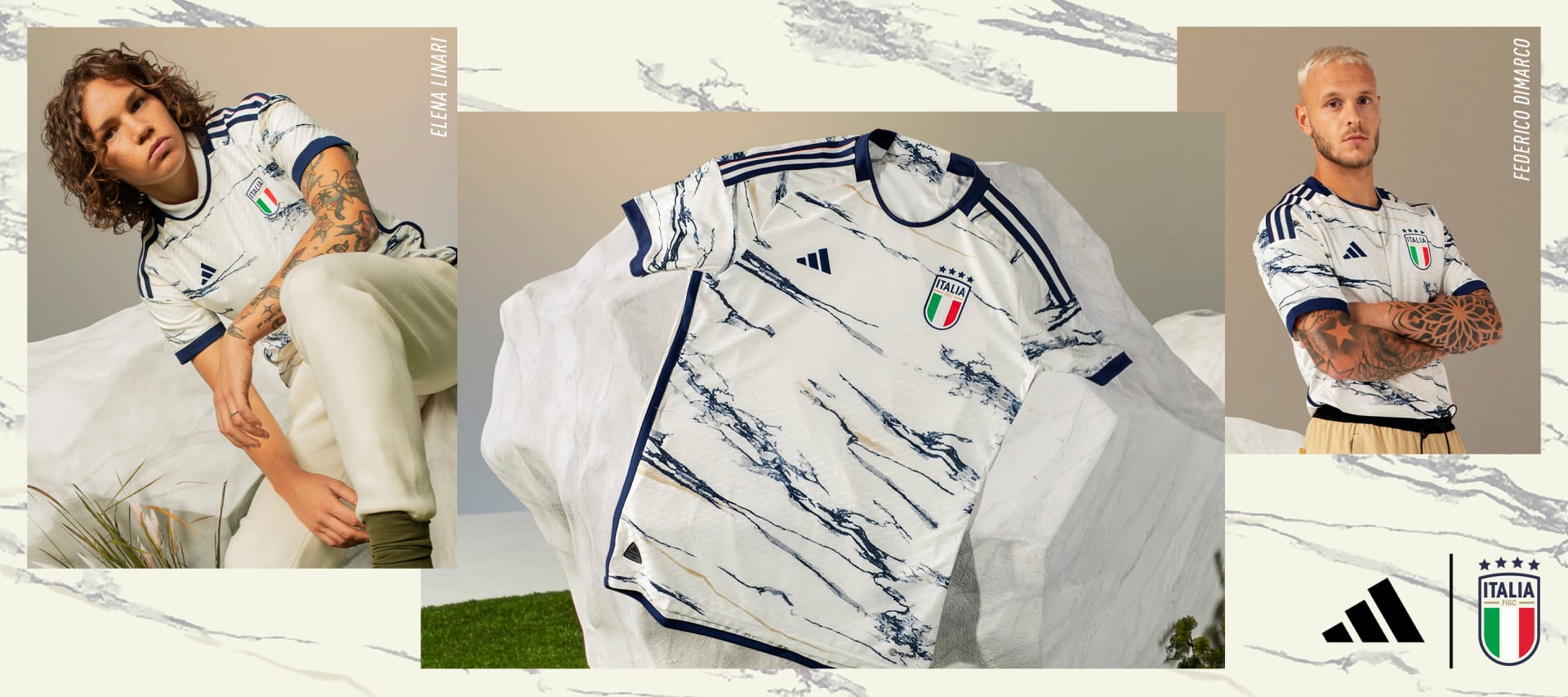 ADIDAS ITALY 2023 AWAY JERSEY YOUTH (WHITE)
