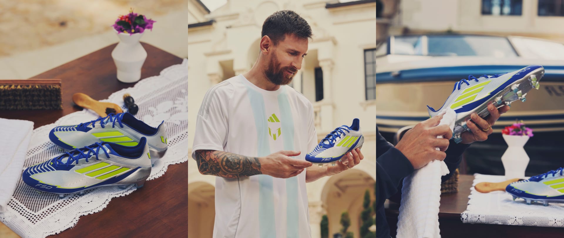 adidas F50 Elite Messi Firm Ground Boots - Silver | adidas