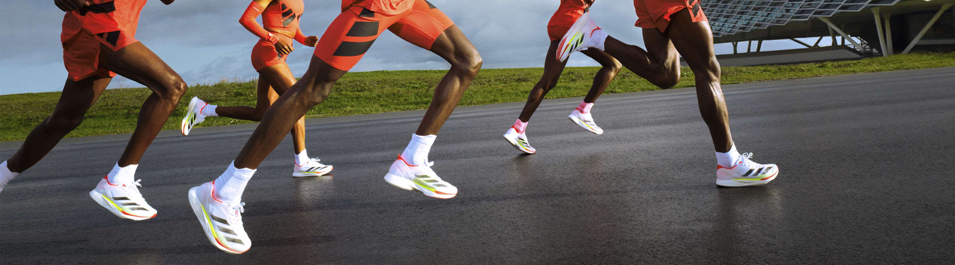 Image showing runners in action, focusing on the footwear.