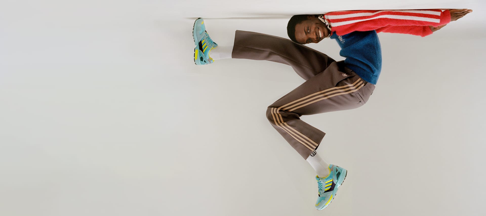 Models wear the adidas x Gucci collection in campaign images.