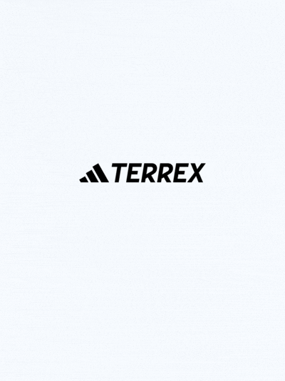A moving image of four layers of Adidas Terrex clothing with text