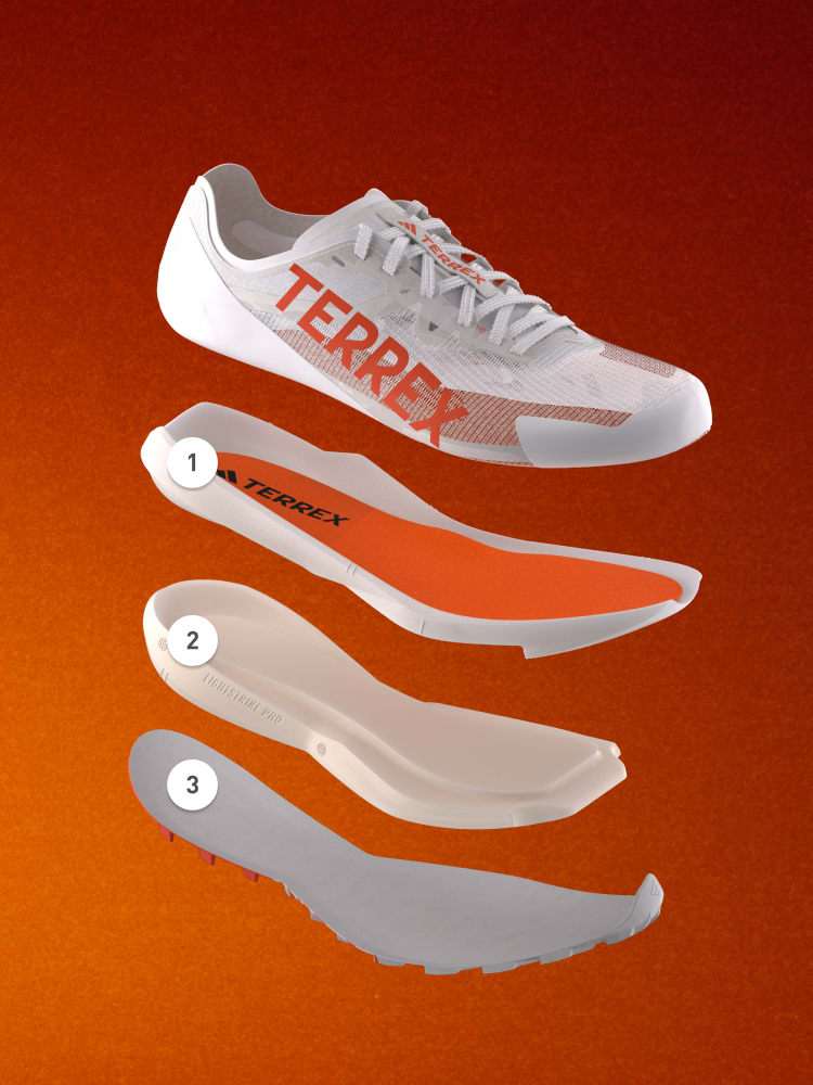adidas Terrex Agravic Speed Trail Running Sneakers - Grey