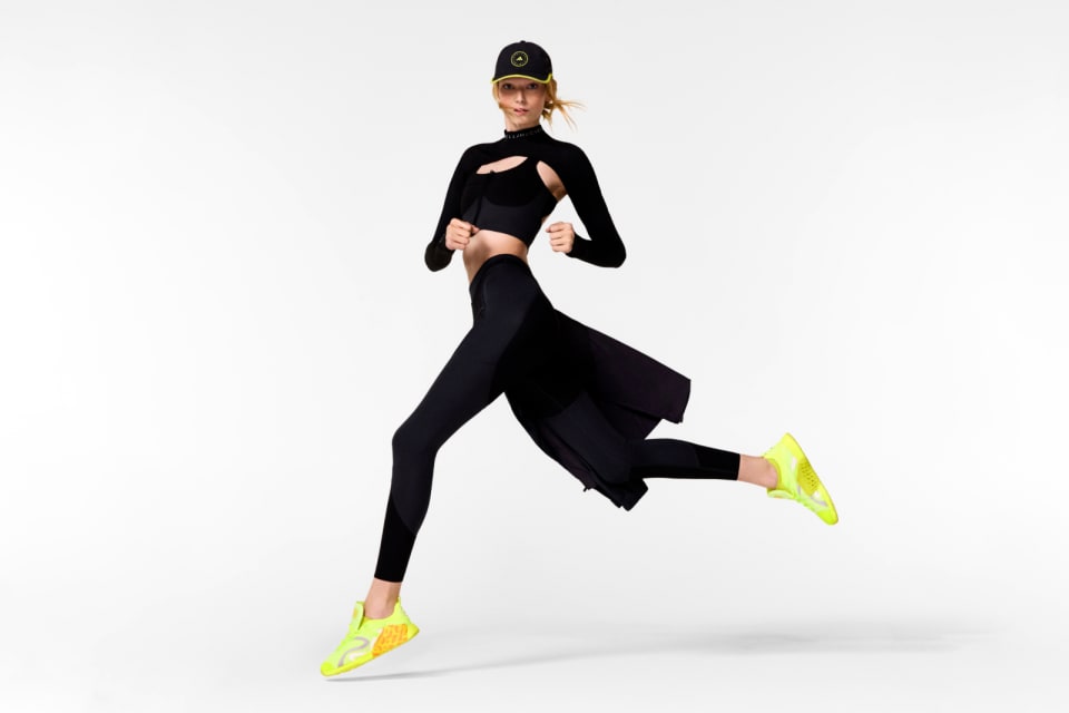 adidas by Stella McCartney ツートーンレギンス - ブラック