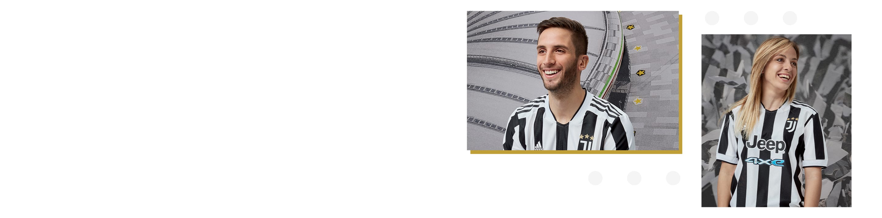 Male and Female Players wearing Juventus Home Jersey