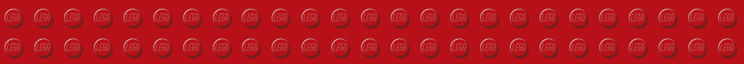 Red LEGO® knob plate.