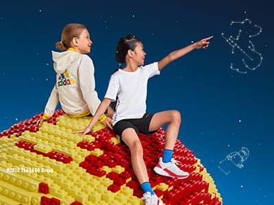 Product images of the new adidas LEGO® Play collection