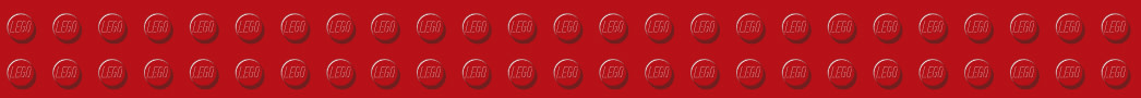 Red LEGO® knob plate.