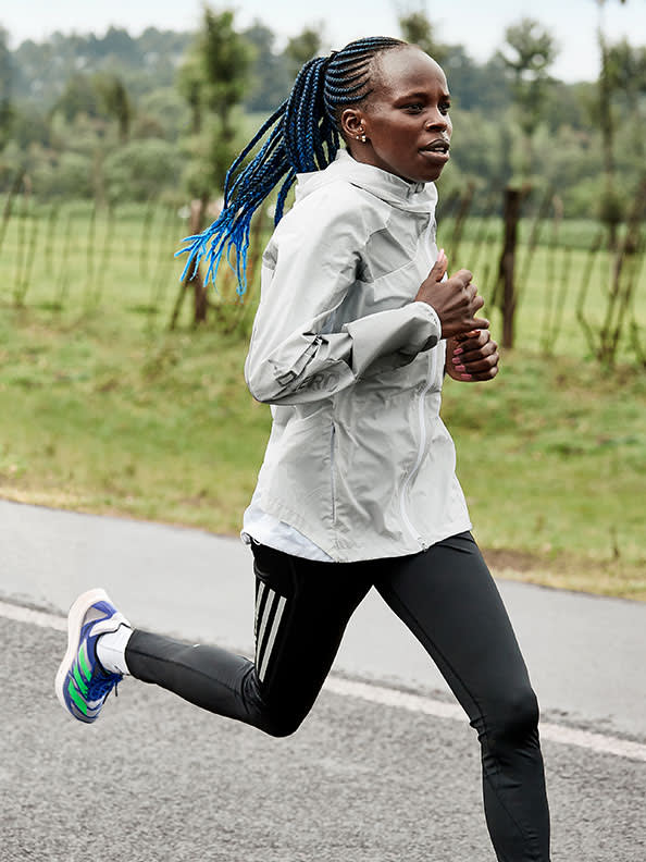 Athlete's running