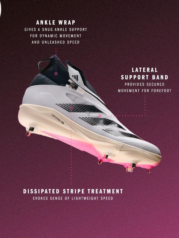 adidas Adizero Impact+ Baseball Cleats - White | Free