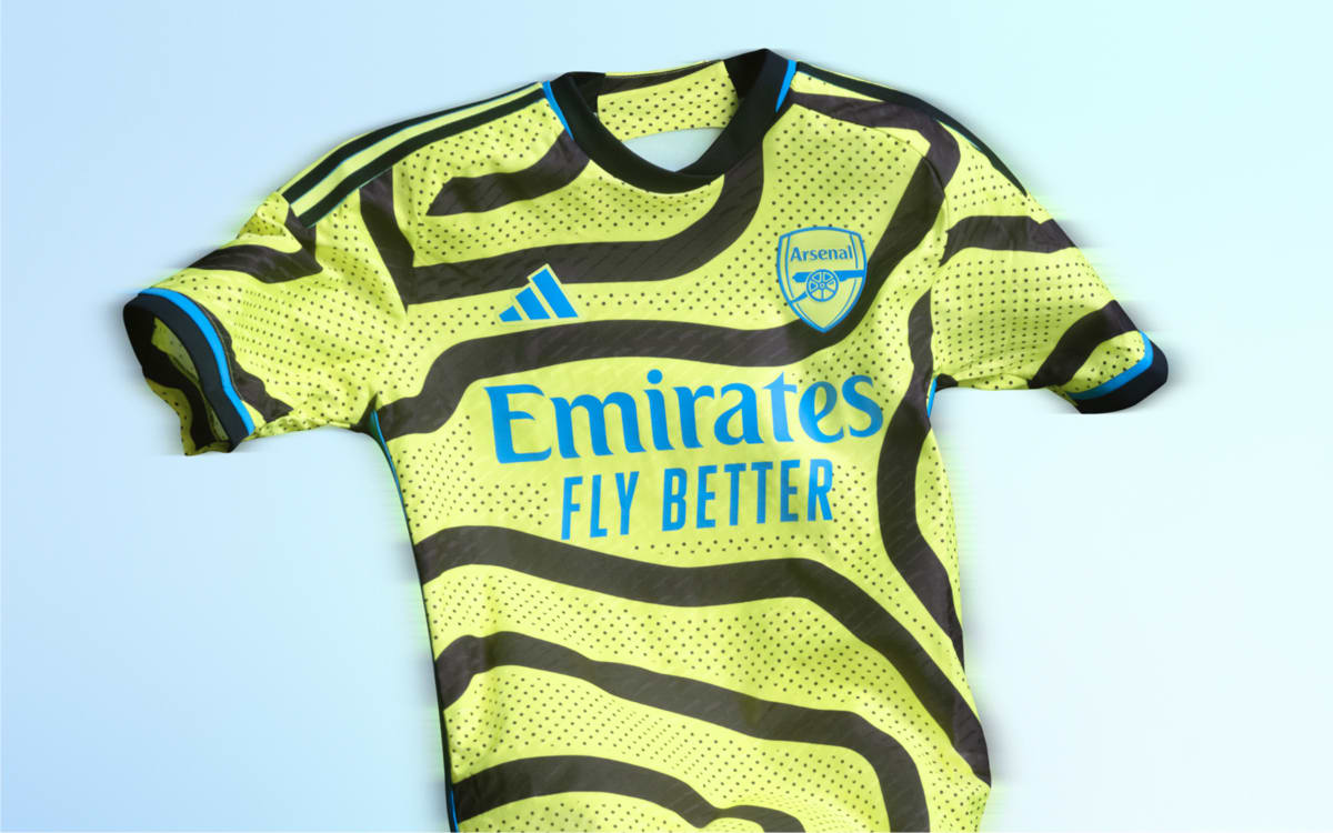 Visual of the Arsenal 23/24 Away kit