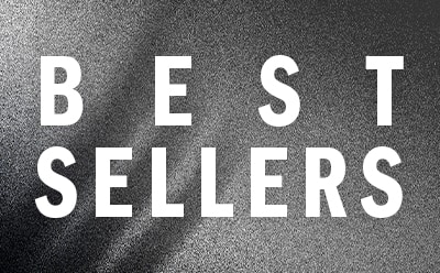 The image displays the text "BEST SELLERS" in large, bold white letters against a dark, grainy background.