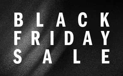 The image displays the text "BLACK FRIDAY SALE" in large white letters against a dark background.