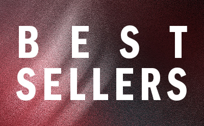 The image displays the text "BEST SELLERS" in large white letters against a burgundy or maroon background.