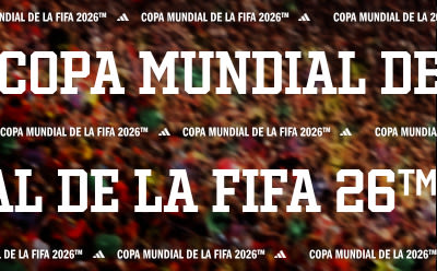 The image displays the logo and branding for the 2026 FIFA World Cup, featuring the text "COPA MUNDIAL DE LA FIFA 2026" against a vibrant, fiery background.