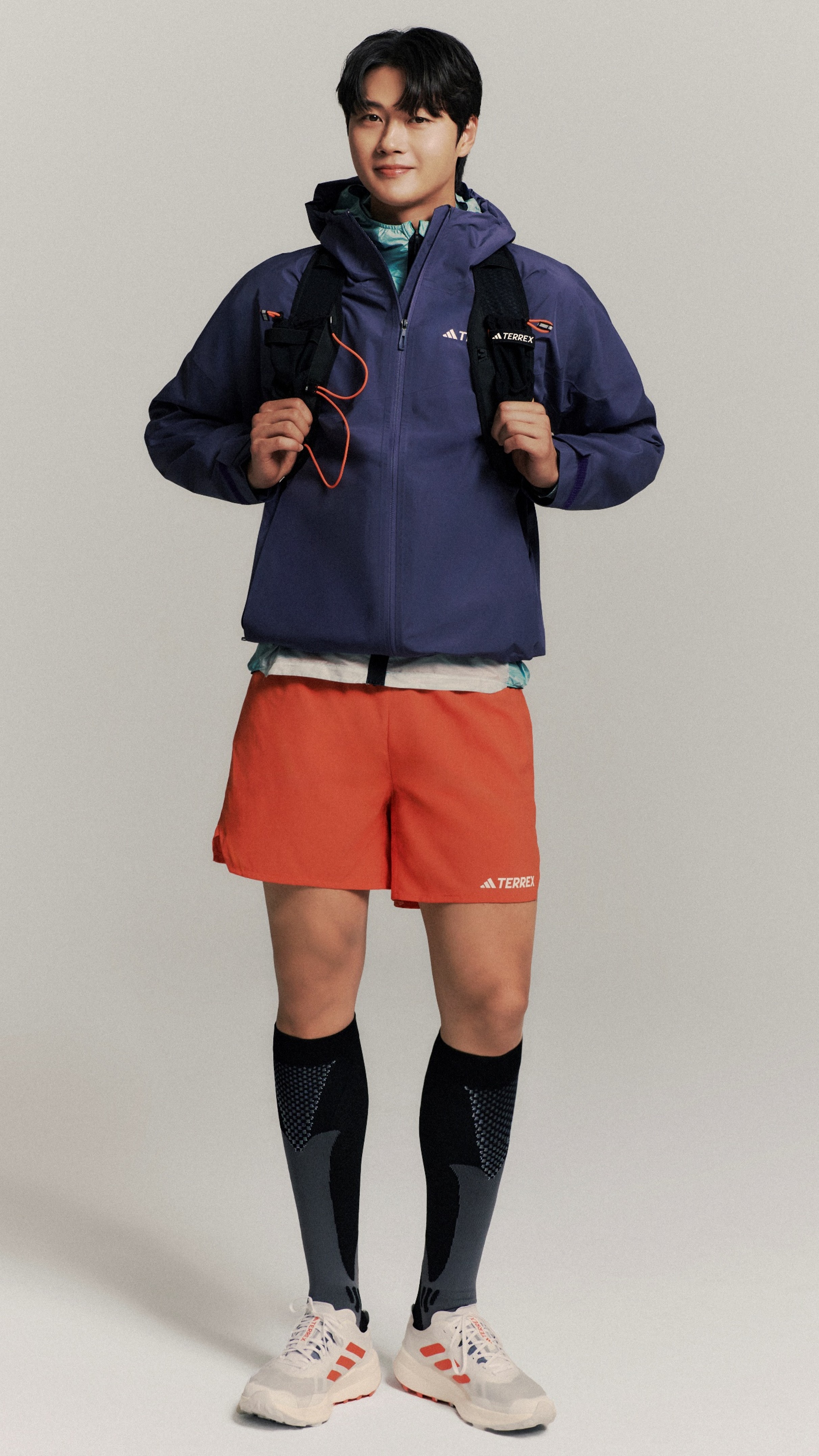 아디다스 TERREX 엑스페리어 2L 고어텍스 퍼포먼스 재킷 - Purple