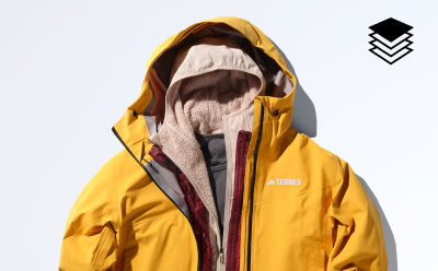 Yellow Techrock gore-tex c-knit jacket