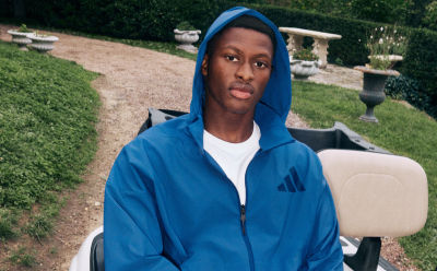 An image of Paris player Nuno Mendes wearing an outfit from the new ADIDAS Z.N.E. range.