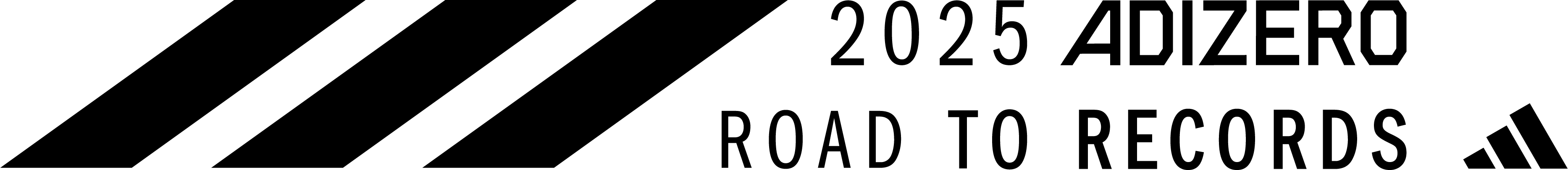 2025 Road to Records logo black
