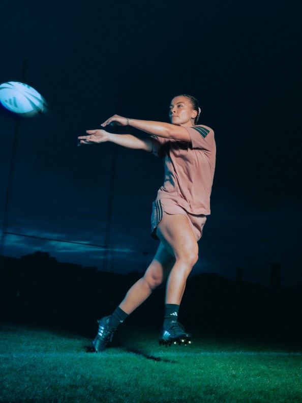 Four images showing Black Ferns players Holly Aitchison, Renee Holmes, Sadia Kabeya and Stacey Waaka in action on the field