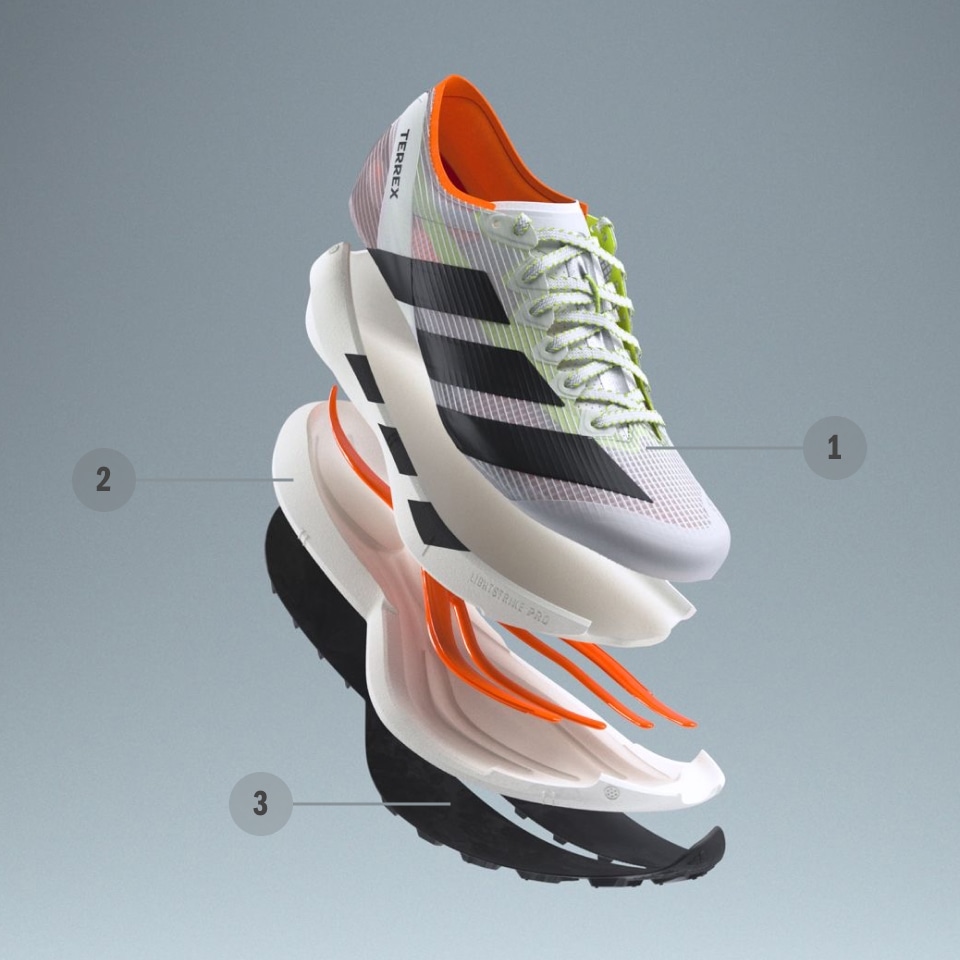 ハト adidas Terrex Agravic Speed Ultra 2 Trail Running Shoes - White
