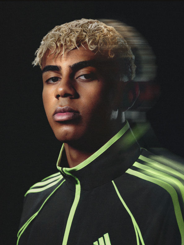 Un primer plano de Lamine Yamal.