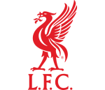 Een prominent roodvogel-achtig wezen met uitgestrekte vleugels staat op een effen witte achtergrond, met de letters 'L.F.C.' eronder.
