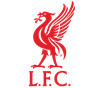 The image depicts the iconic Liverpool Football Club (LFC) logo, featuring a prominent red bird with outstretched wings, standing on a pedestal with the club's initials "L.F.C." displayed below.