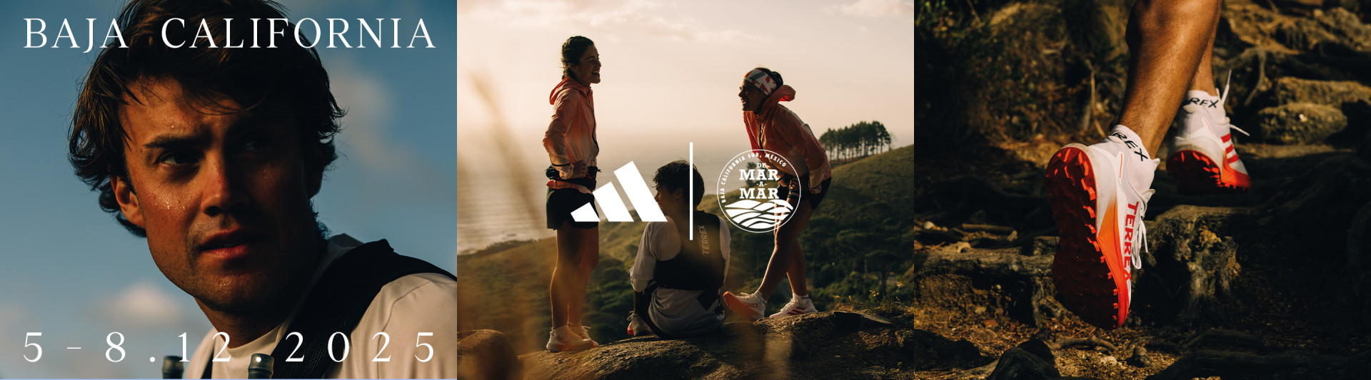 Two individuals in traditional attire stand on a rocky outcrop, with a scenic landscape of mountains and forests in the background.