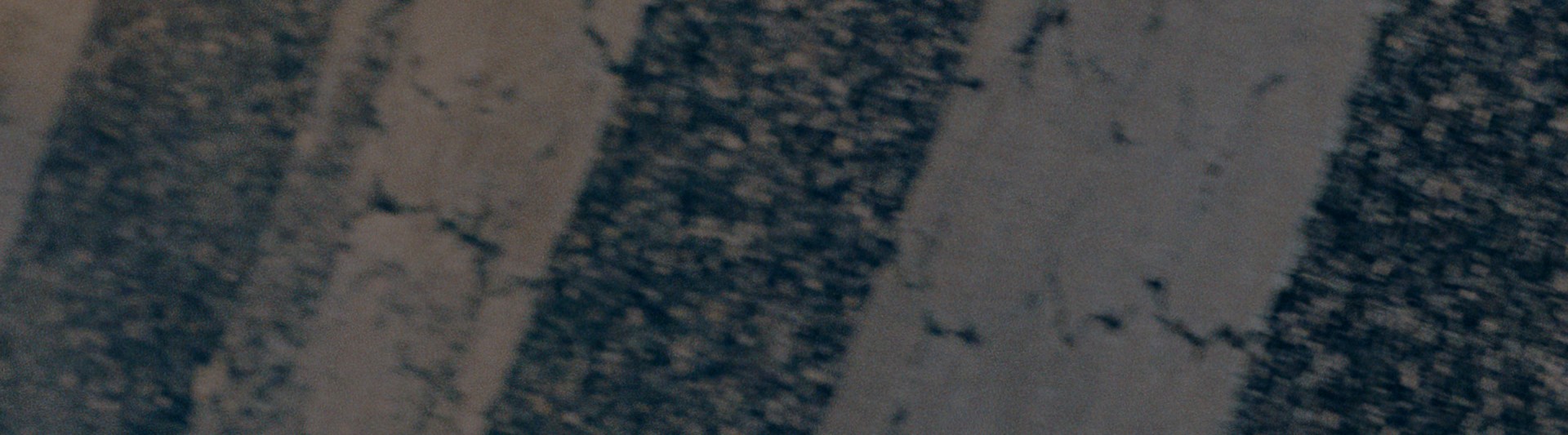 The image appears to be a close-up view of a textured surface, with a dark, mottled pattern running diagonally across the frame.
