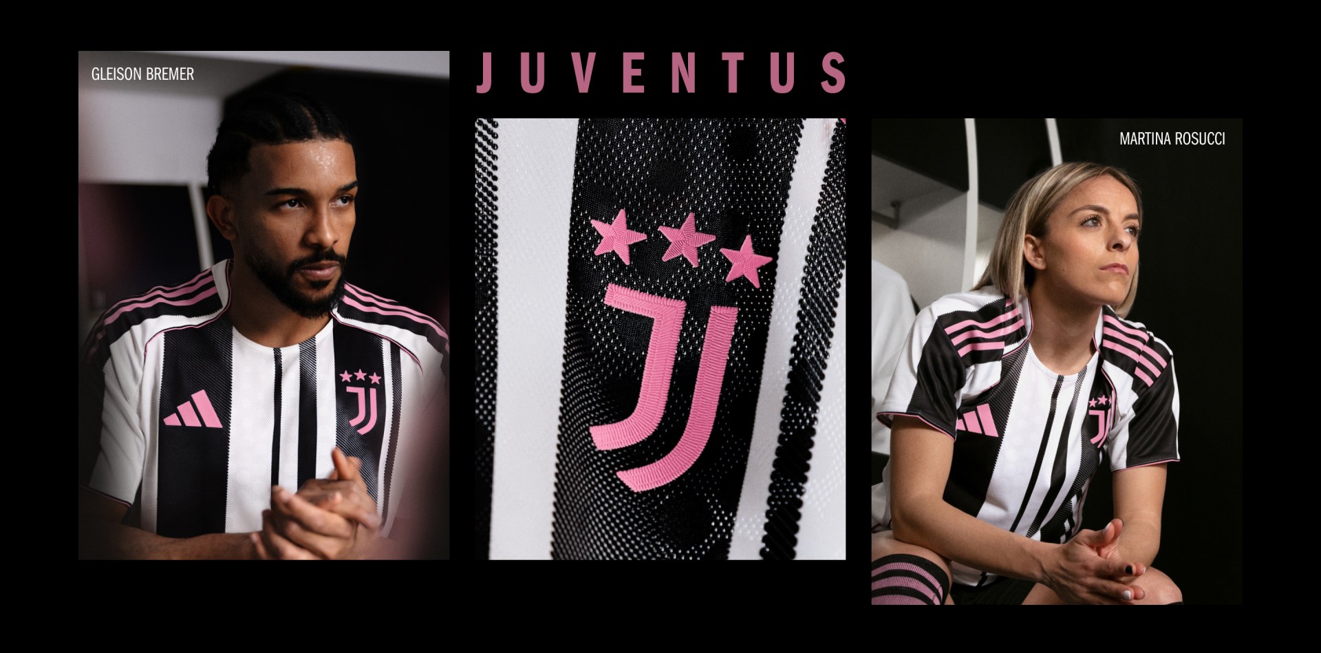 Juventus ピンク・黒 シャツ　ユベントス ブラック＆ピンク」も！ユヴェントス、2019-20新作トレーニング