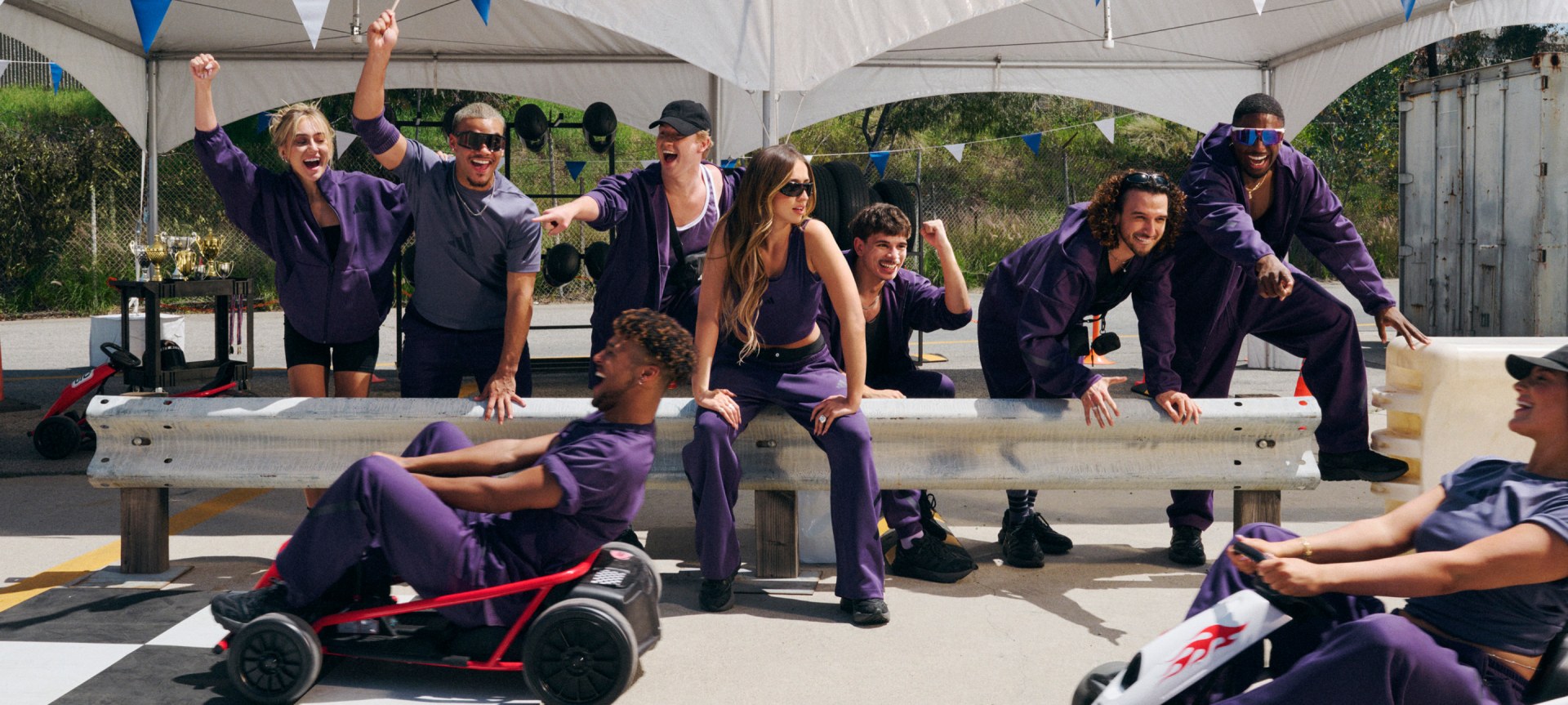 adidas Z.N.E. Full-Zip Hooded Track Jacket - Purple | Free