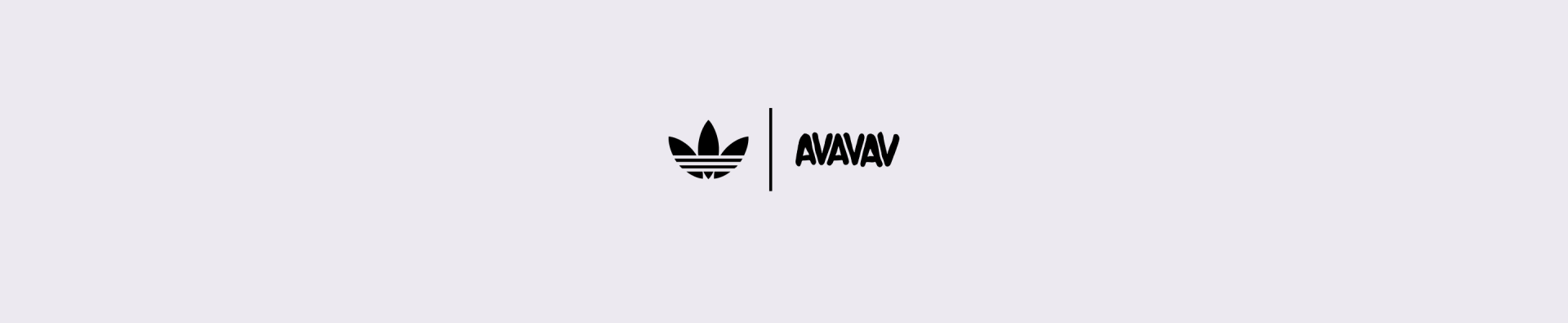 The image features the Adidas logo alongside the text "AVAVAV" against a plain white background.