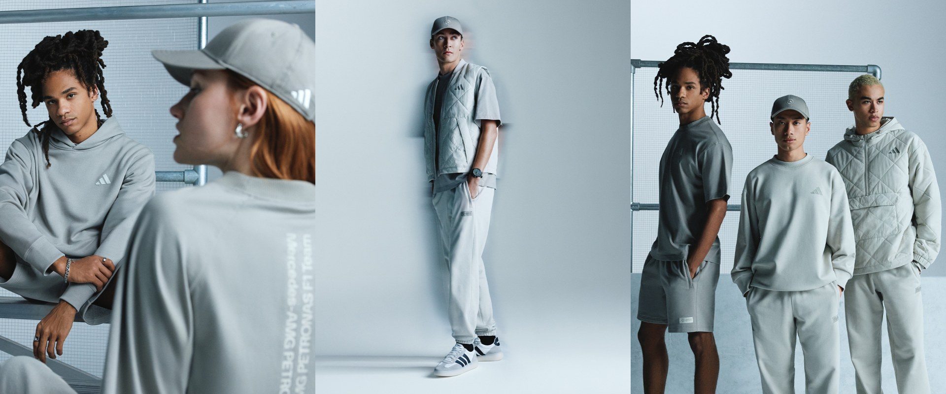 X MERCEDES BENZ PADDED スウェット AWGE x Mercedes Benz White Hoodie | PacSun