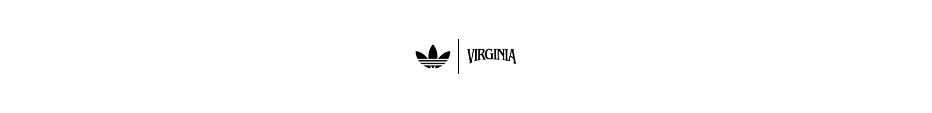 The adidas Trefoil appears on the left, followed by a vertical line and the word "VIRGINIA" in stylized black text.