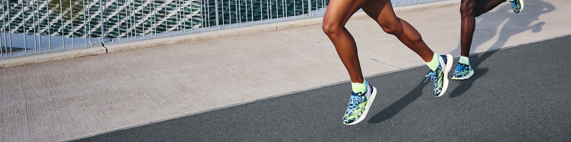 Image showing runners in action, focusing on the footwear.