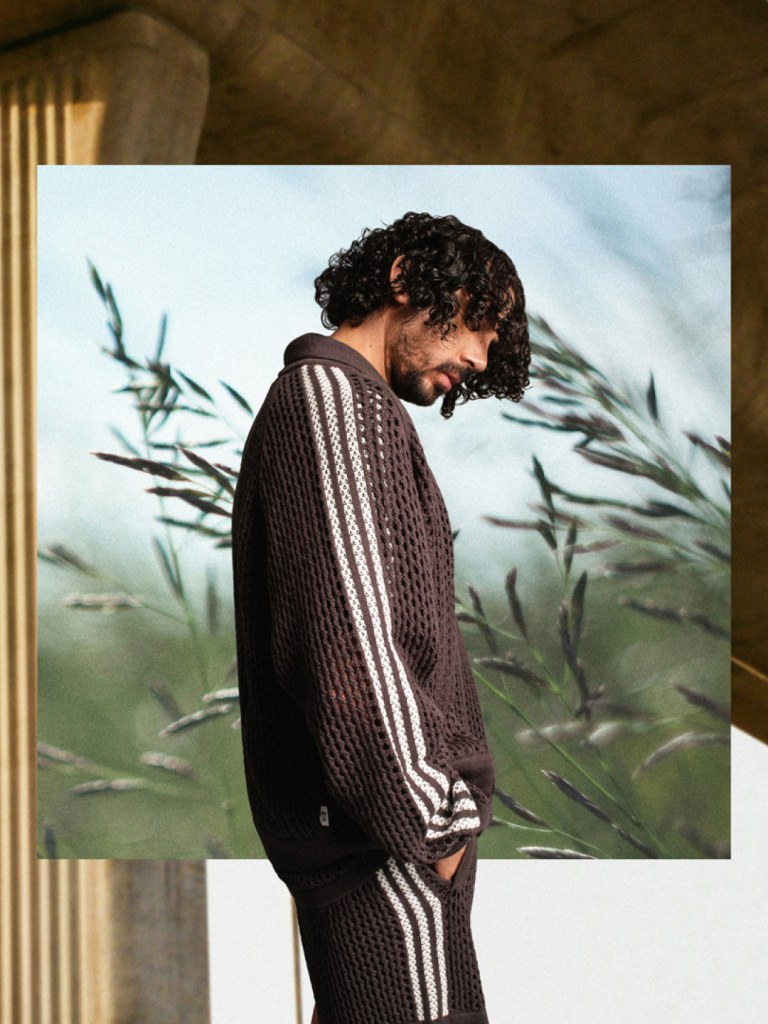 adidas x CLOT FW24 Crochet Track Jacket Asia Sizing 'Beige
