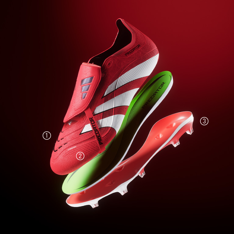 adidas Predator League Fold-Over Tongue FG/MG Fußballschuh - Rot