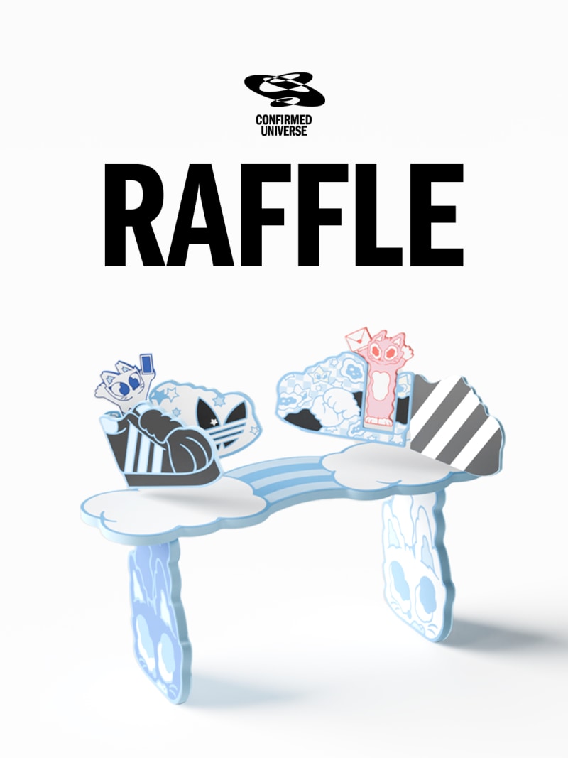 The image features the word "RAFFLE" prominently displayed, with various cartoon-style illustrations of objects such as a car, a piggy bank, and other items surrounding it, all set against a plain white background.
