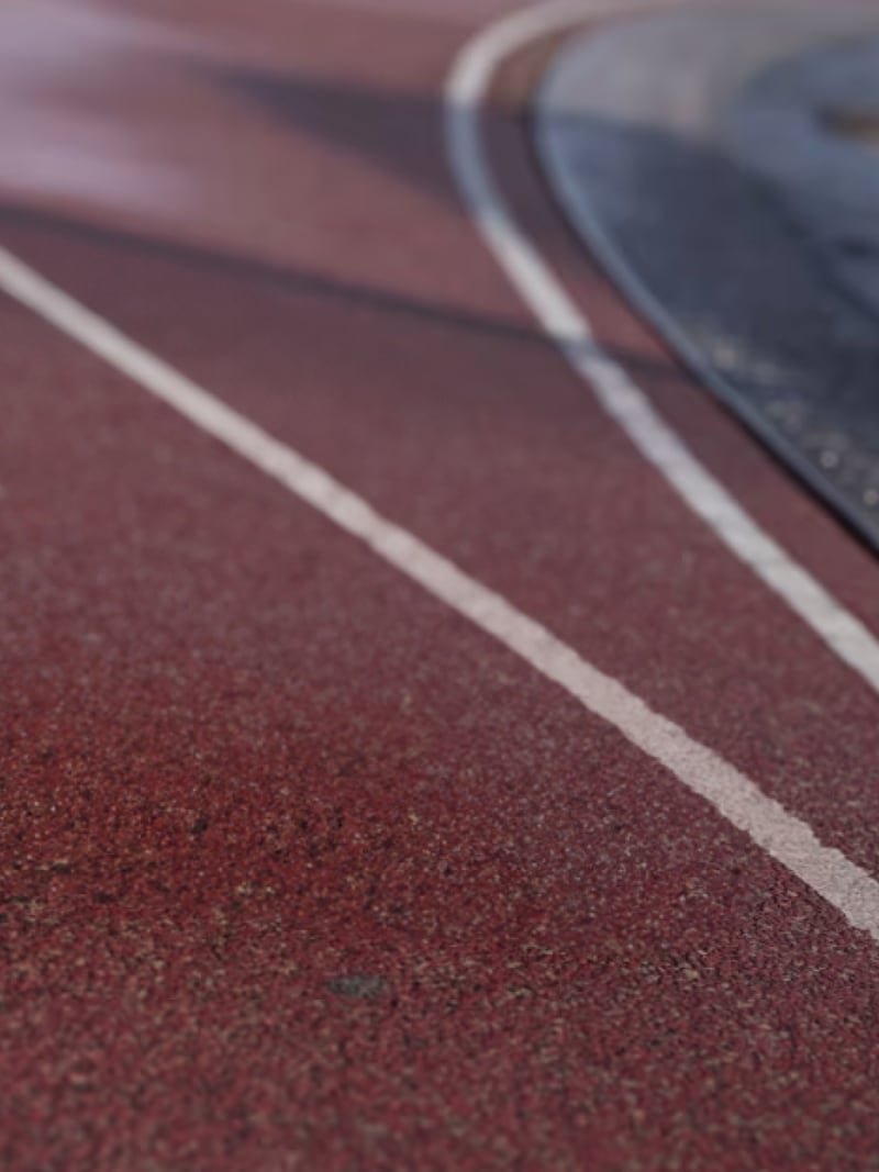 close up of track