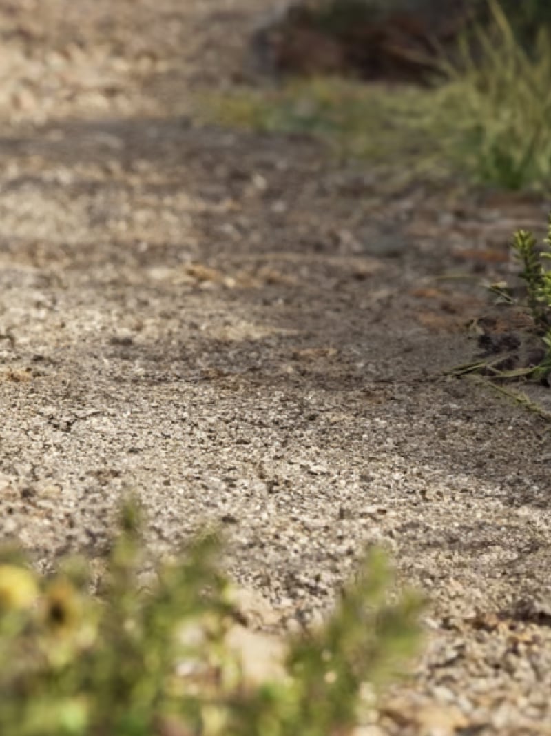 close up of gravel